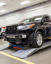 Toyota on vehicle lift | Madera Toyota in Madera CA