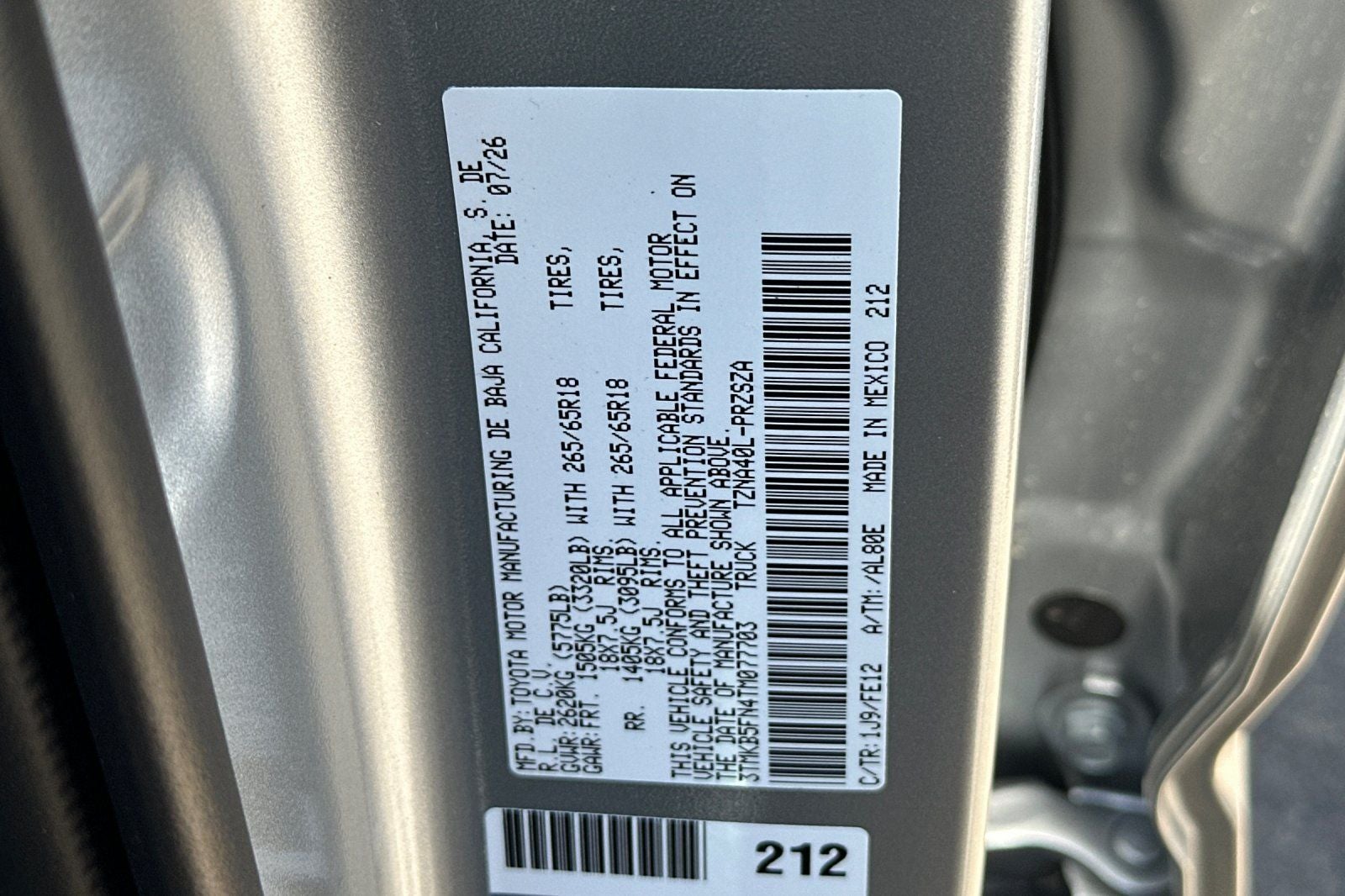 2026 Toyota Tacoma TRD Sport