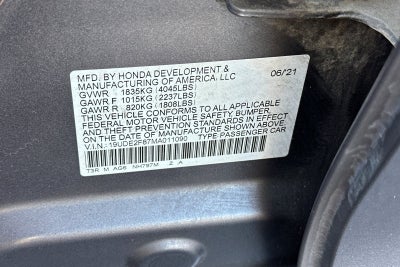 2021 Acura ILX Technology & A-Spec Packages