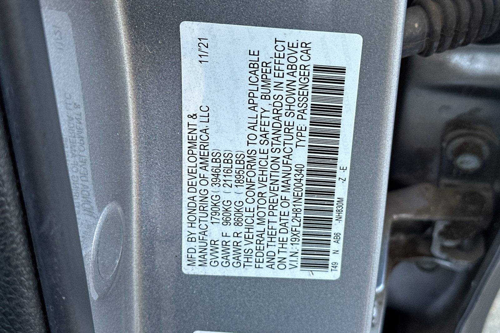 2022 Honda Civic Sport