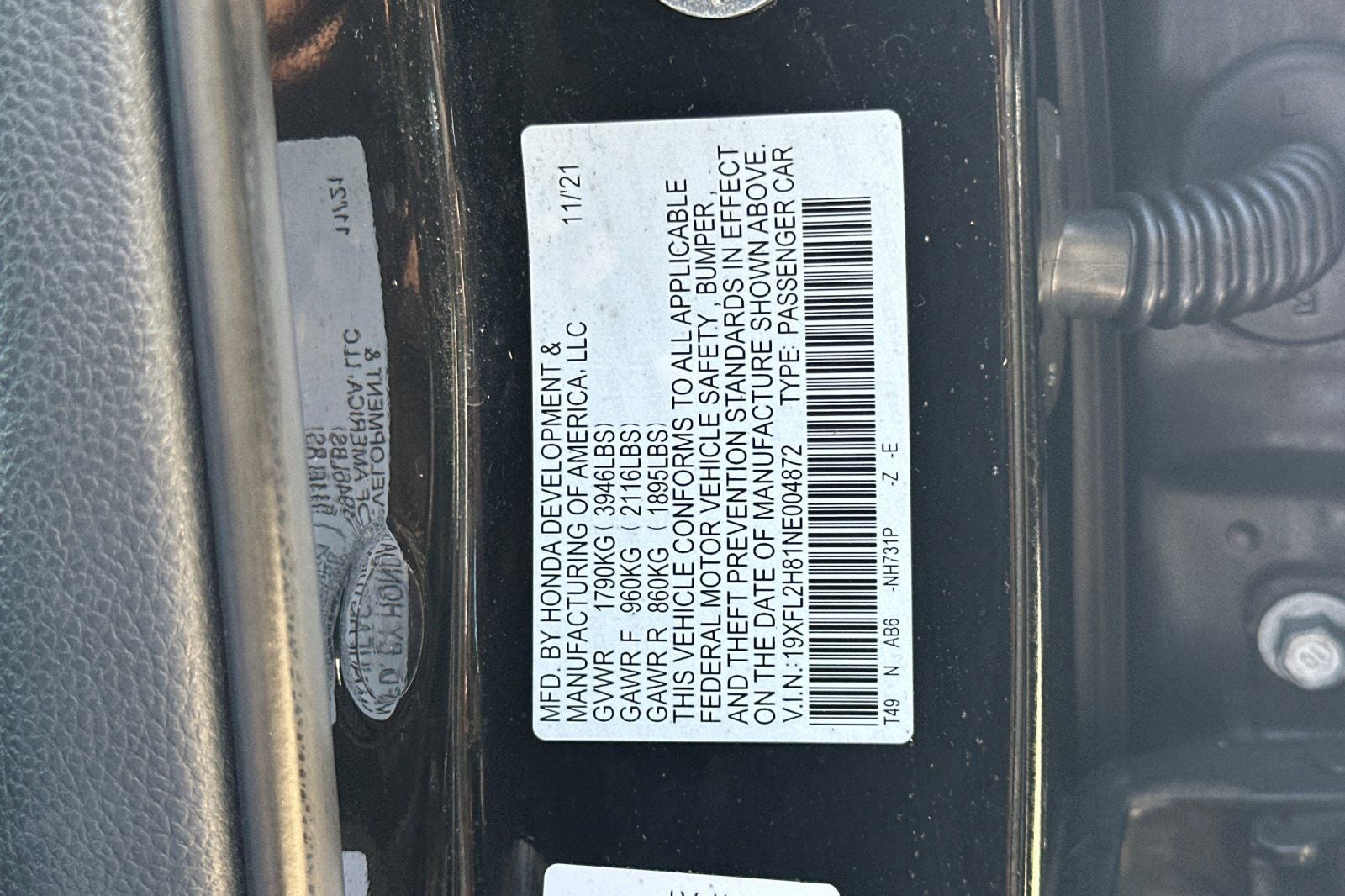 2022 Honda Civic Sport