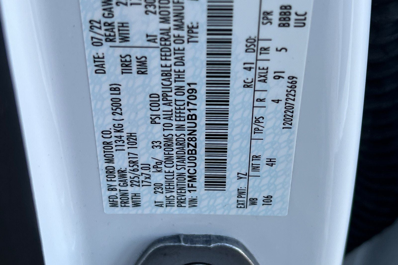 2022 Ford Escape Hybrid SE