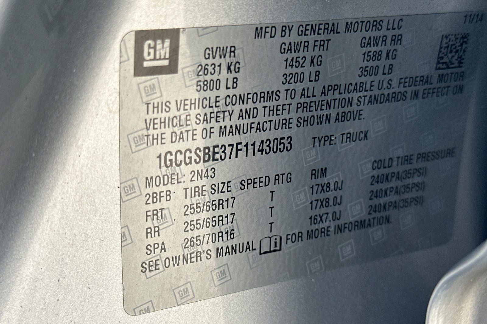 2015 Chevrolet Colorado LT