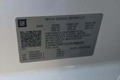 2018 Chevrolet Tahoe LT