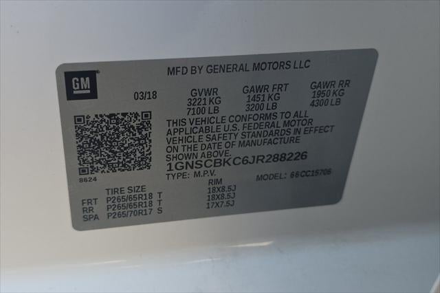 2018 Chevrolet Tahoe LT