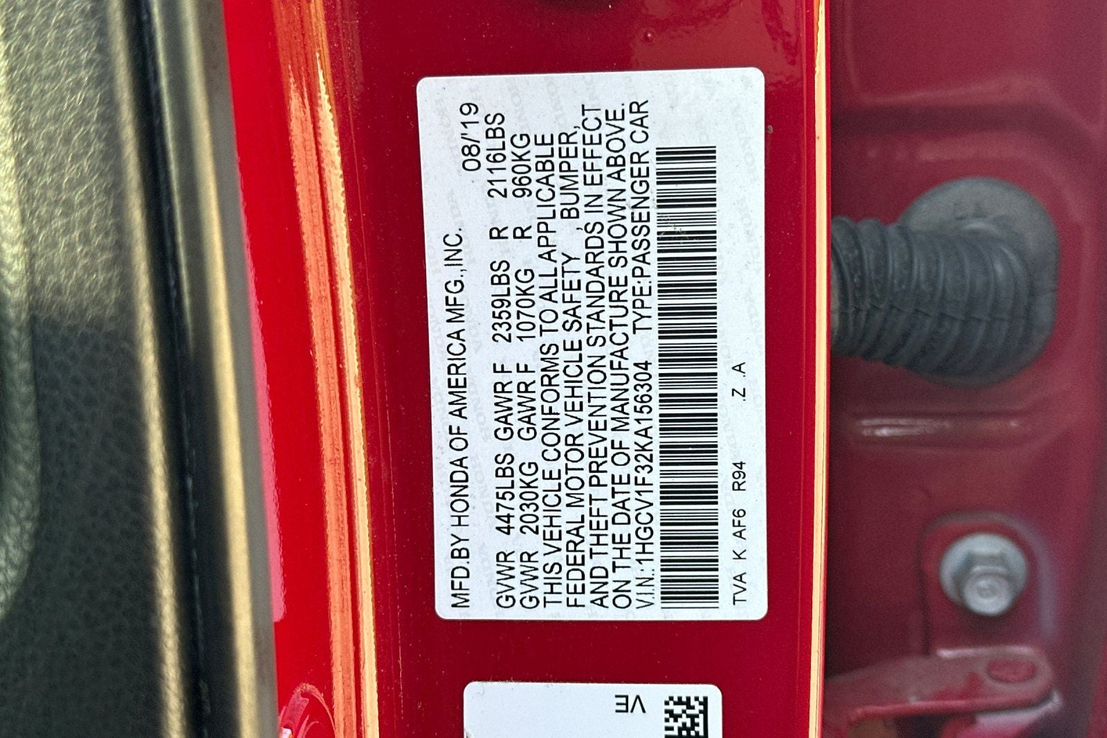 2019 Honda Accord Sport