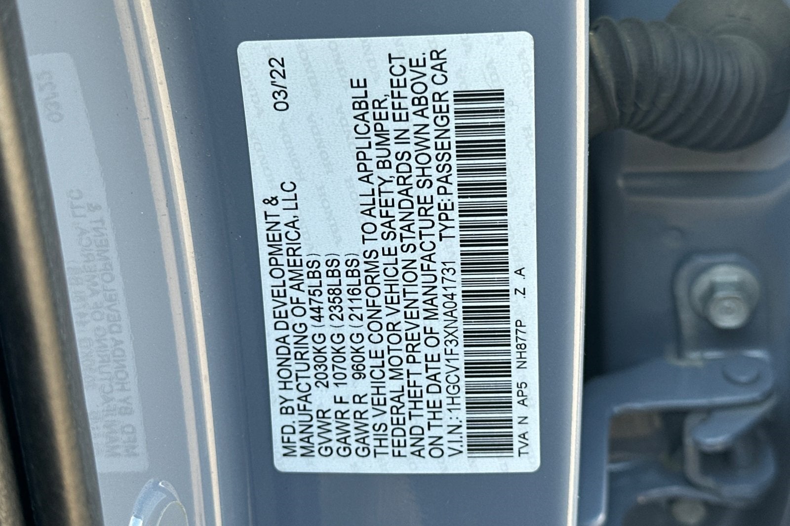 2022 Honda Accord Sport