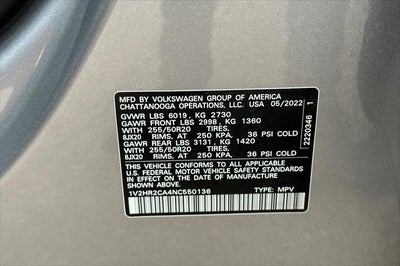 2022 Volkswagen Atlas 3.6L V6 SE w/Technology