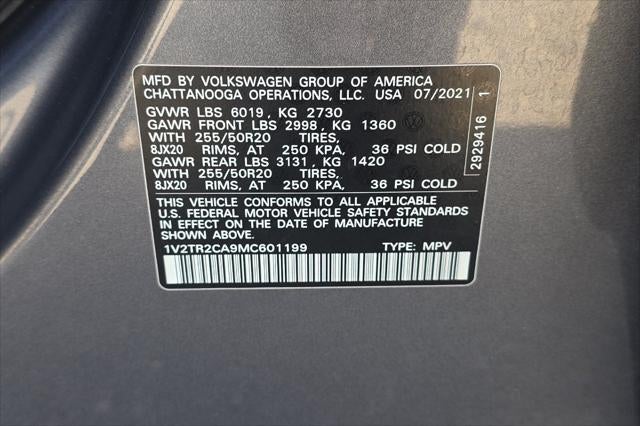 2021 Volkswagen Atlas SEL Premium