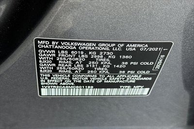 2021 Volkswagen Atlas SEL Premium
