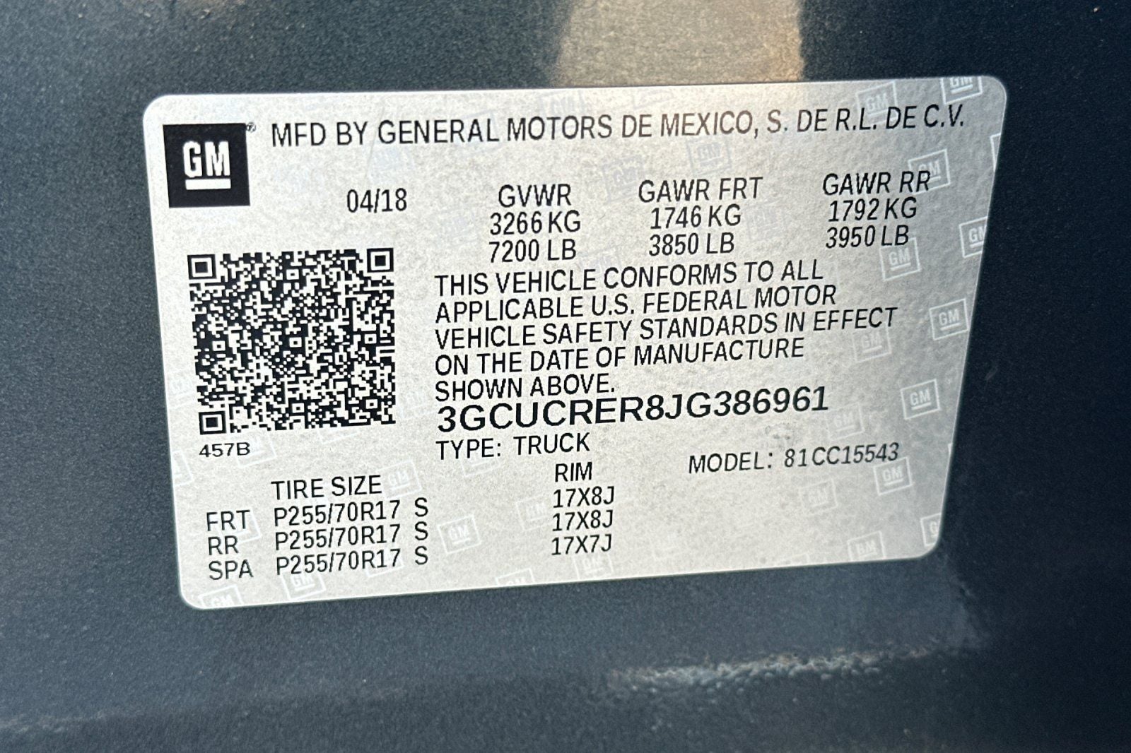 2018 Chevrolet Silverado 1500 LT LT1