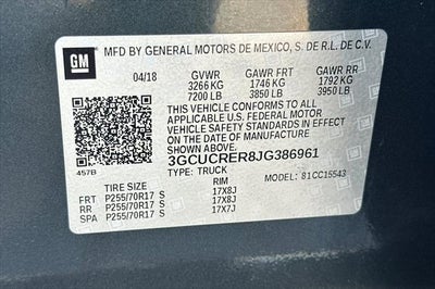 2018 Chevrolet Silverado 1500 LT LT1