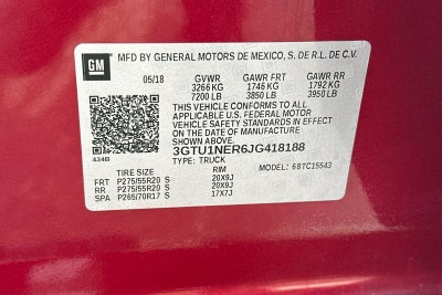 2018 GMC Sierra 1500 SLT