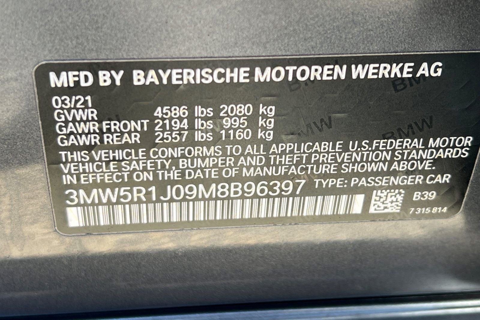 2021 BMW 3 Series 330i