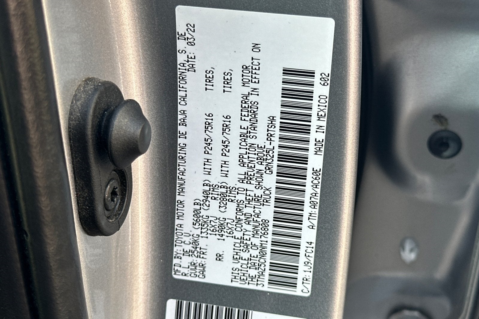 2022 Toyota Tacoma SR5 V6