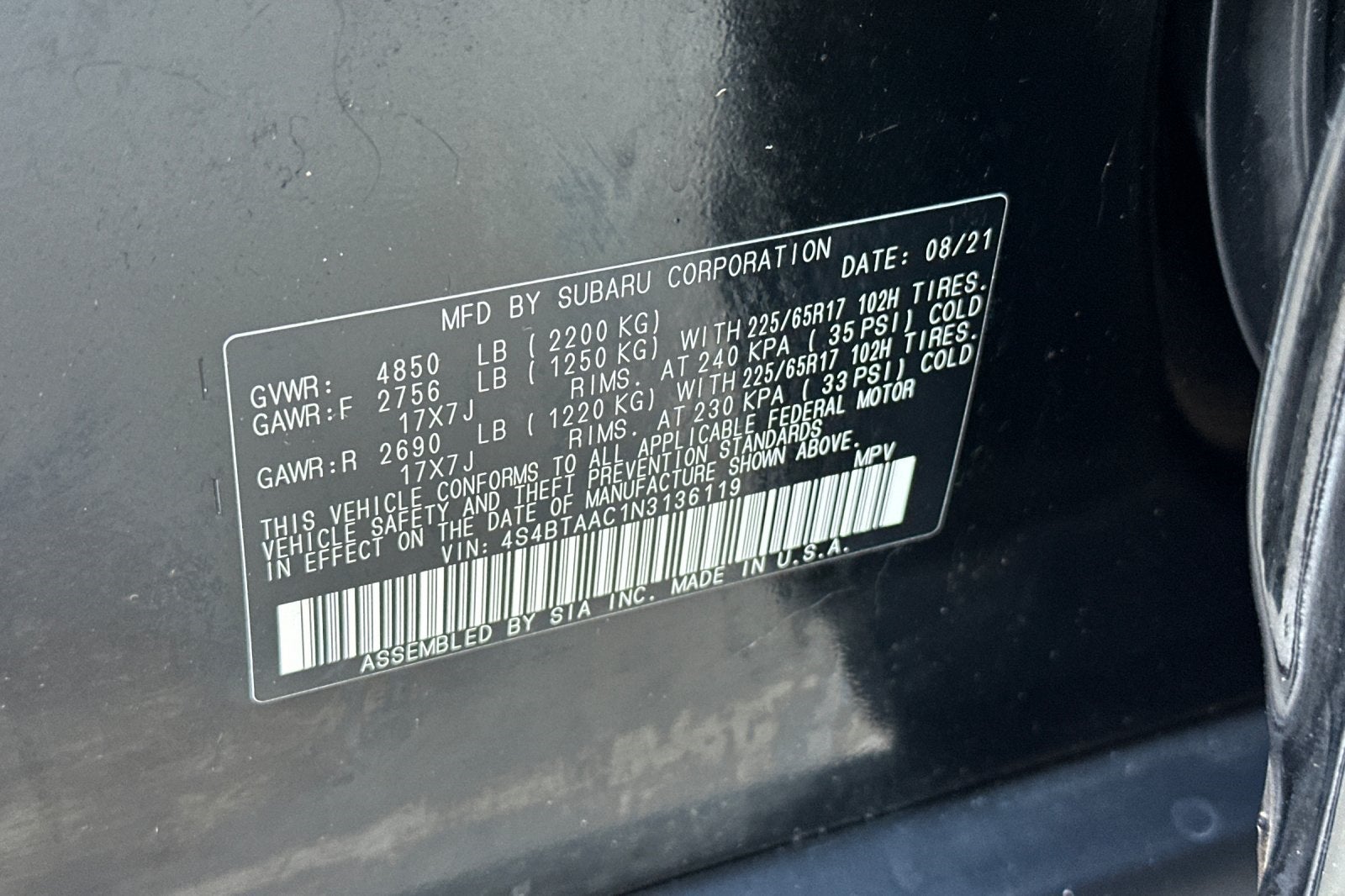 2022 Subaru Outback 2.5i