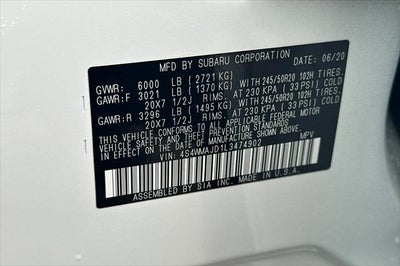 2020 Subaru Ascent Limited