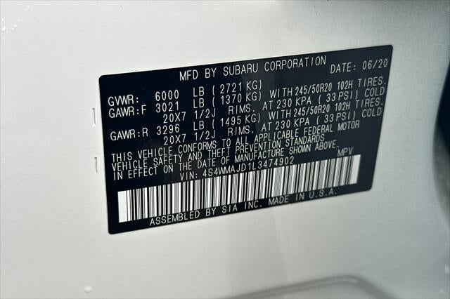 2020 Subaru Ascent Limited