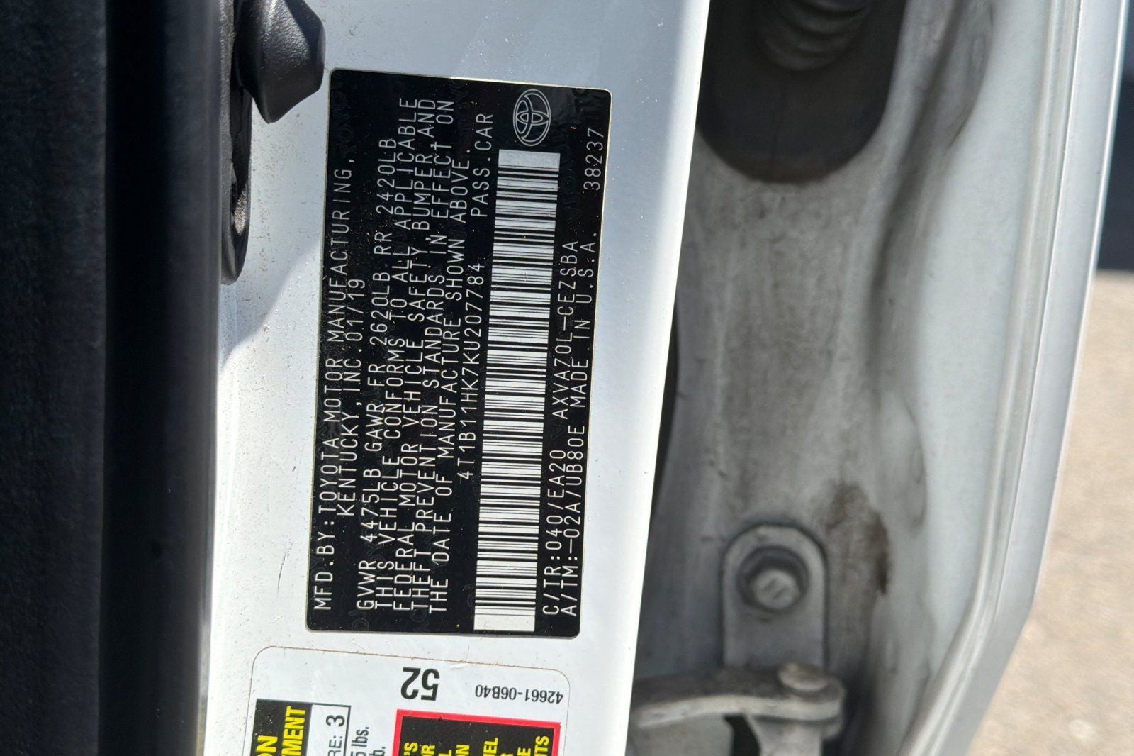 2019 Toyota Camry SE