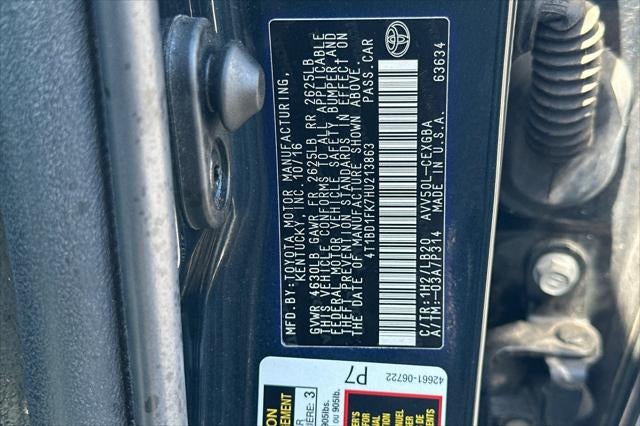 2017 Toyota Camry Hybrid XLE