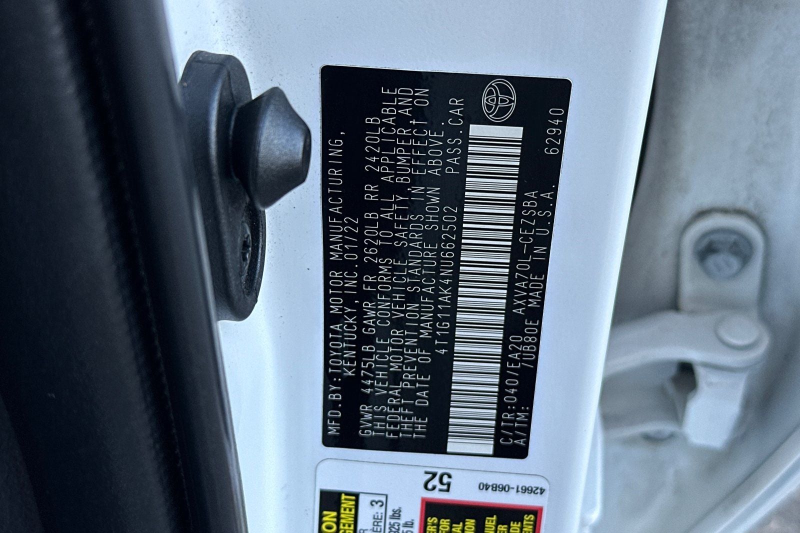 2022 Toyota Camry SE