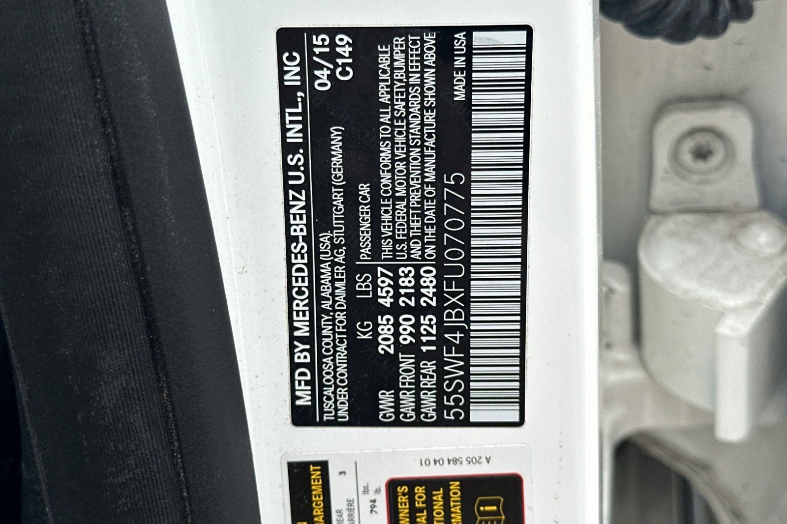 2015 Mercedes-Benz C-Class C 300