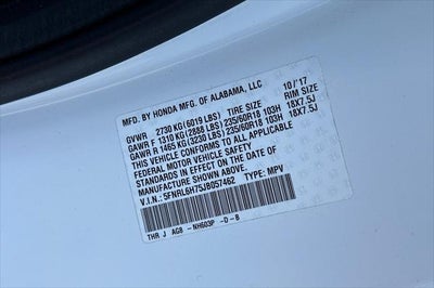 2018 Honda Odyssey EX-L