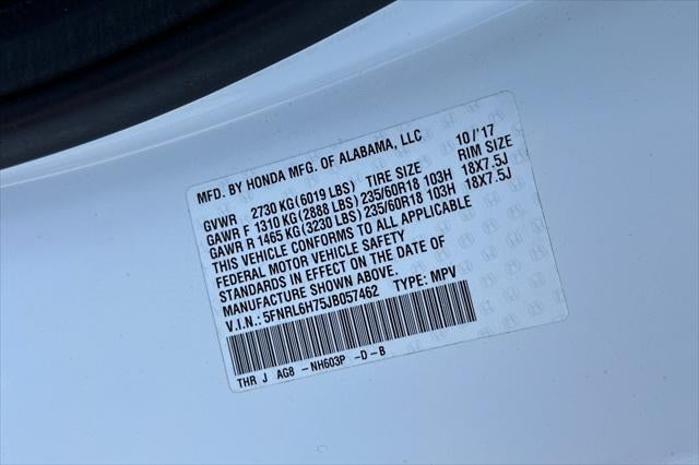 2018 Honda Odyssey EX-L