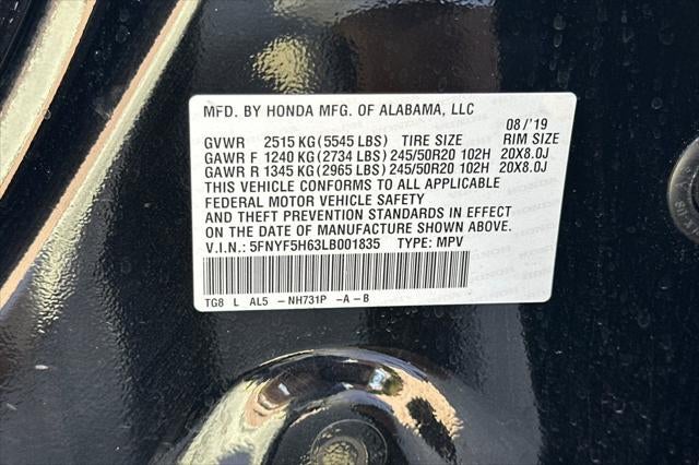 2020 Honda Pilot Touring 7 Passenger
