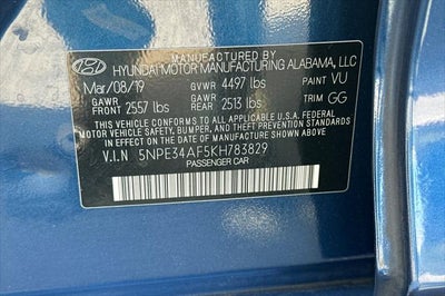 2019 Hyundai Sonata SEL