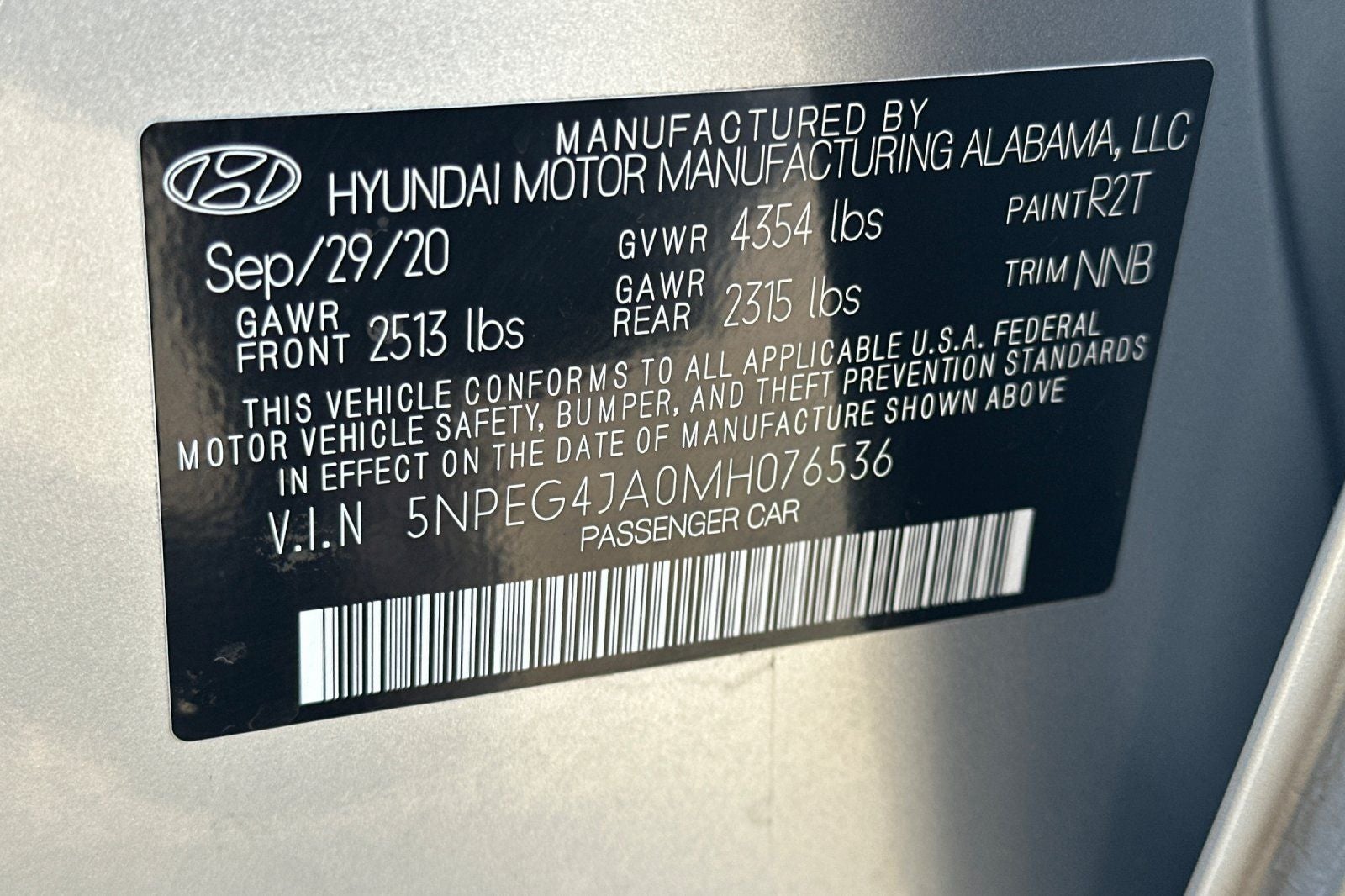 2021 Hyundai Sonata SE