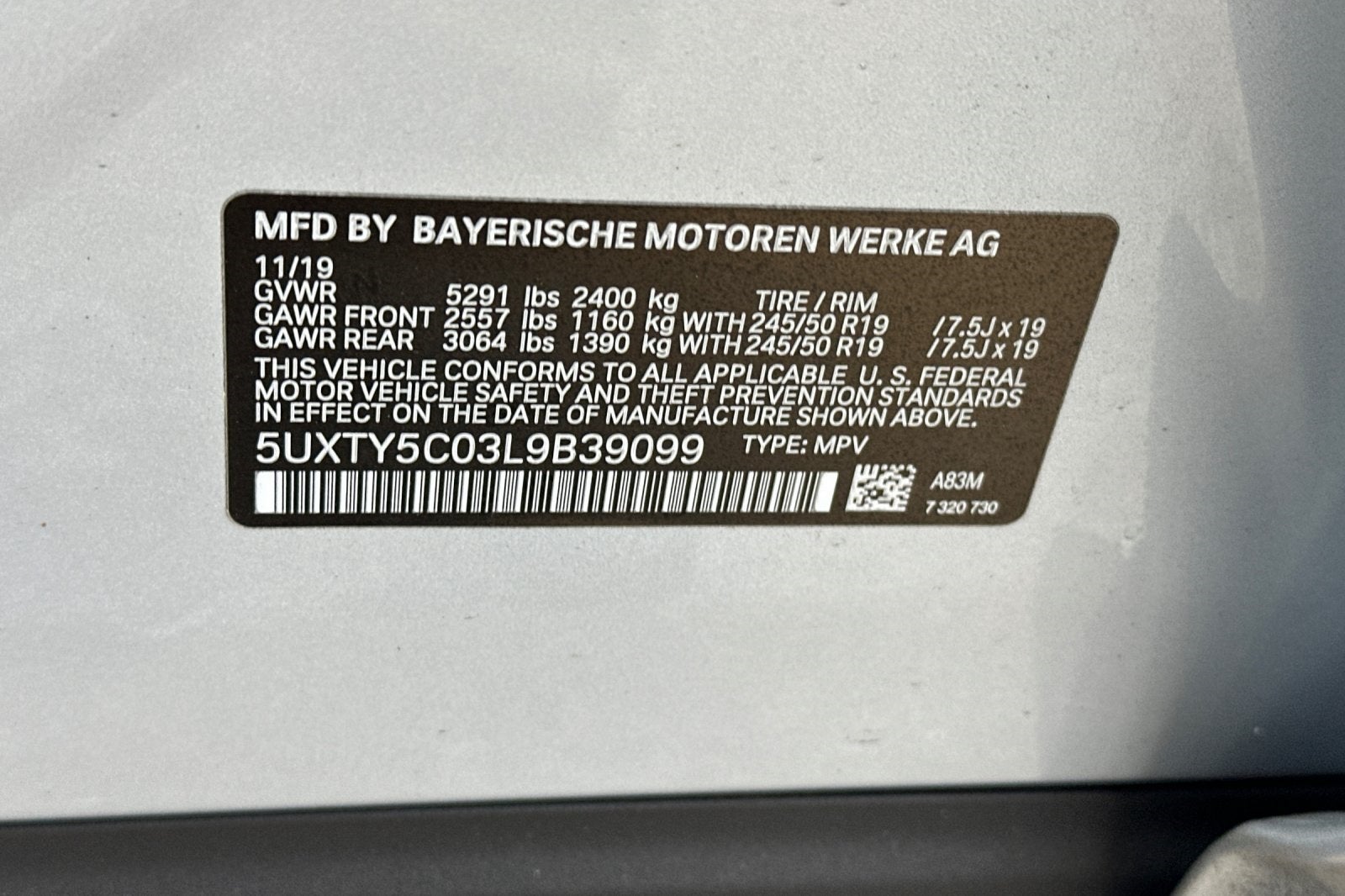 2020 BMW X3 xDrive30i