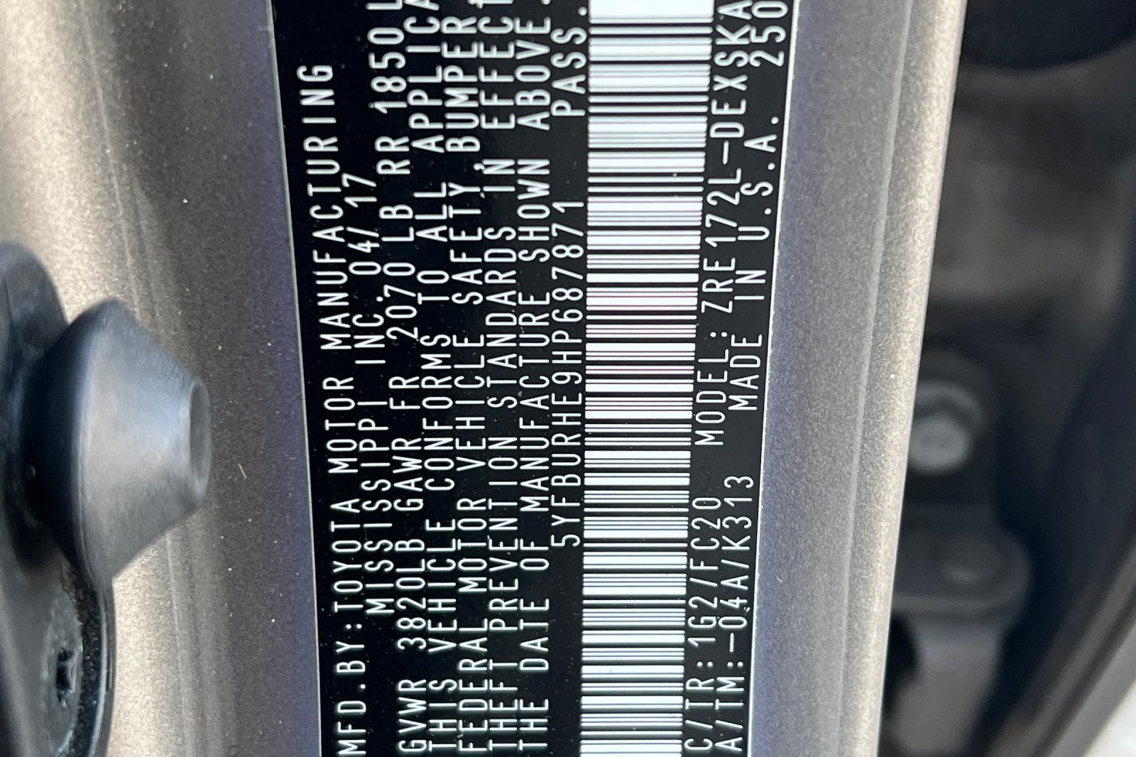 2017 Toyota Corolla SE