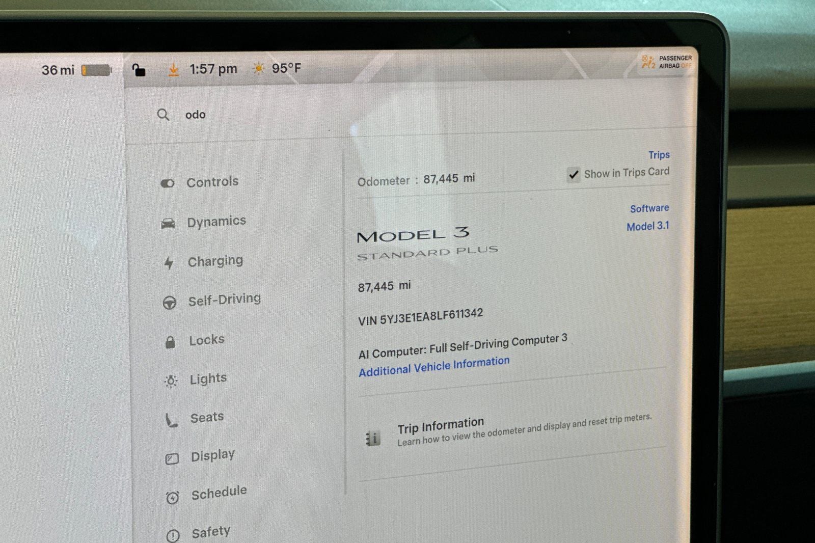 2020 Tesla Model 3 Standard Range Plus