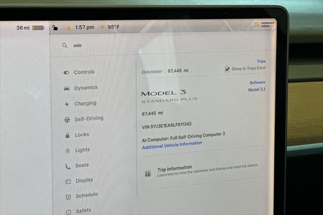2020 Tesla Model 3 Standard Range Plus