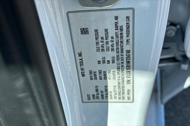 2022 Tesla Model 3 Long Range
