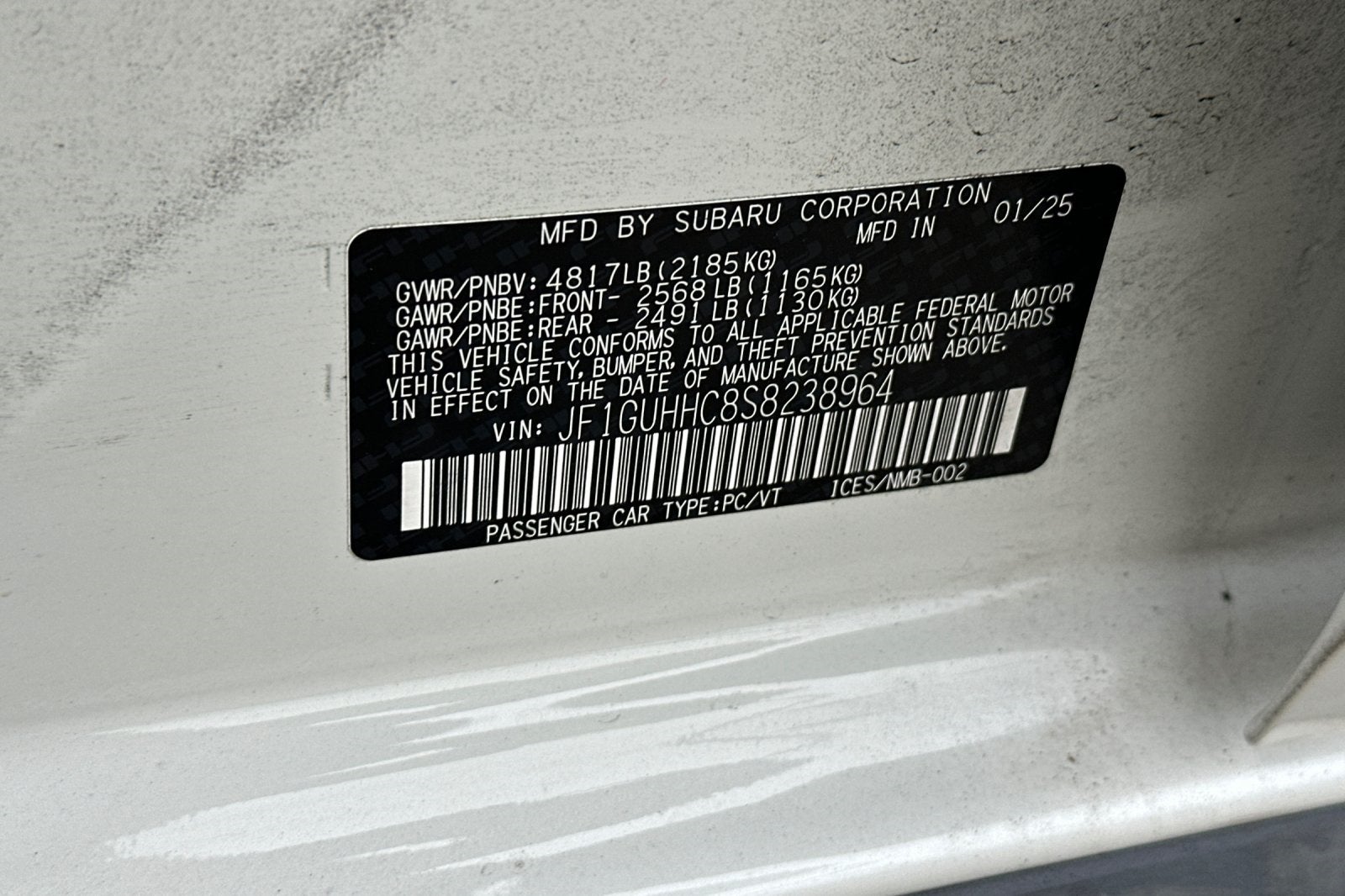 2025 Subaru Impreza 2.5RS