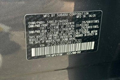 2025 Subaru Forester Hybrid Sport