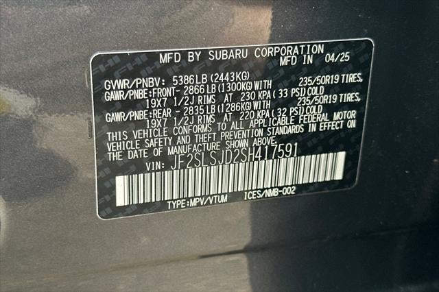 2025 Subaru Forester Hybrid Sport