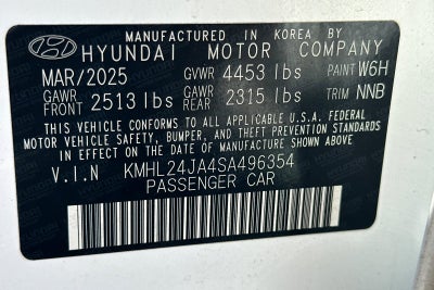 2025 Hyundai Sonata SE