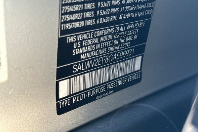2016 Land Rover Range Rover Sport 5.0L V8 Supercharged Autobiography