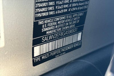 2016 Land Rover Range Rover Sport 5.0L V8 Supercharged Autobiography