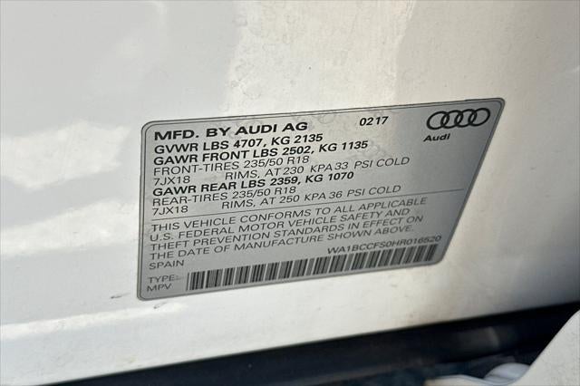 2017 Audi Q3 2.0T Premium