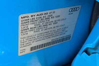 2022 Audi Q3 Premium S Line quattro