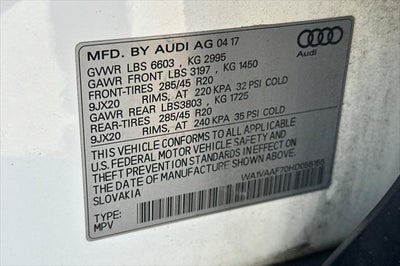 2017 Audi Q7 3.0T Prestige quattro