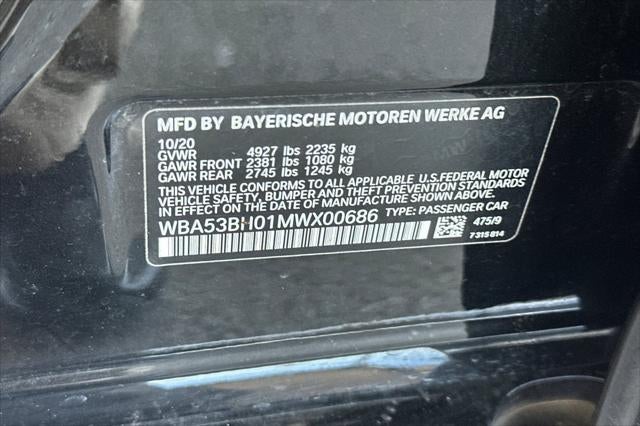 2021 BMW 5 Series 530i