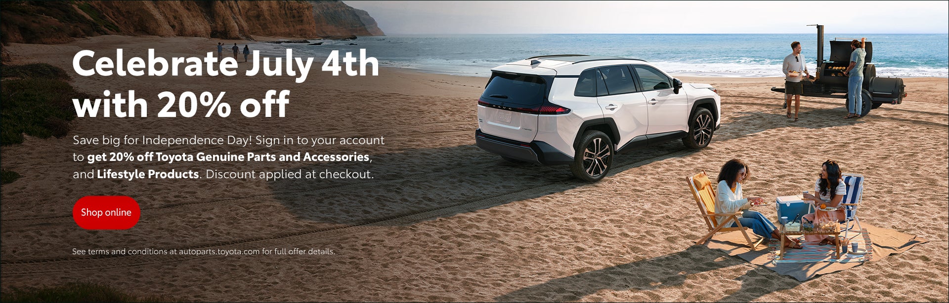 Celebrate July 4th with 20% off
